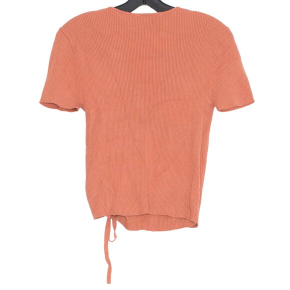 ACOA Top Faux Wrap Cottage Romantic Boho Feminine Preppy Minimalist Y2K Medium - Picture 3 of 3